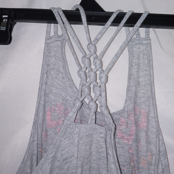Arizona Jean Company Neon Pink Orange Boho Graphic Tank Top With Braiden Strap - Picture 4 of 8